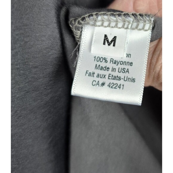 Stark X Dress Womens M Black Asymmetric Satin Scoop Neck - Picture 8 of 16